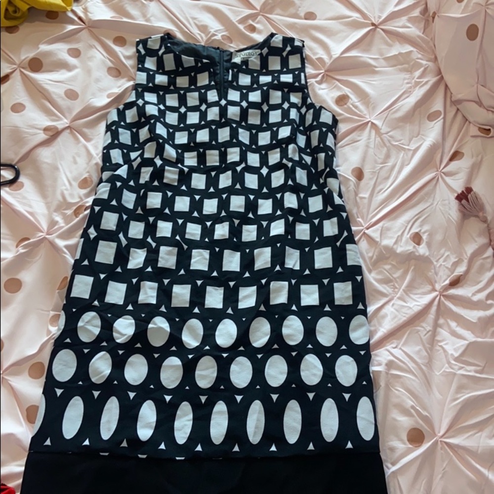 Black and white church dress